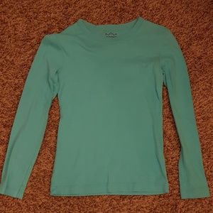 Girls plain blue/real long sleeve